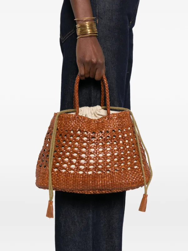 DRAGON DIFFUSION Santa Cano Leather Tote Bag | Brown | FARFETCH