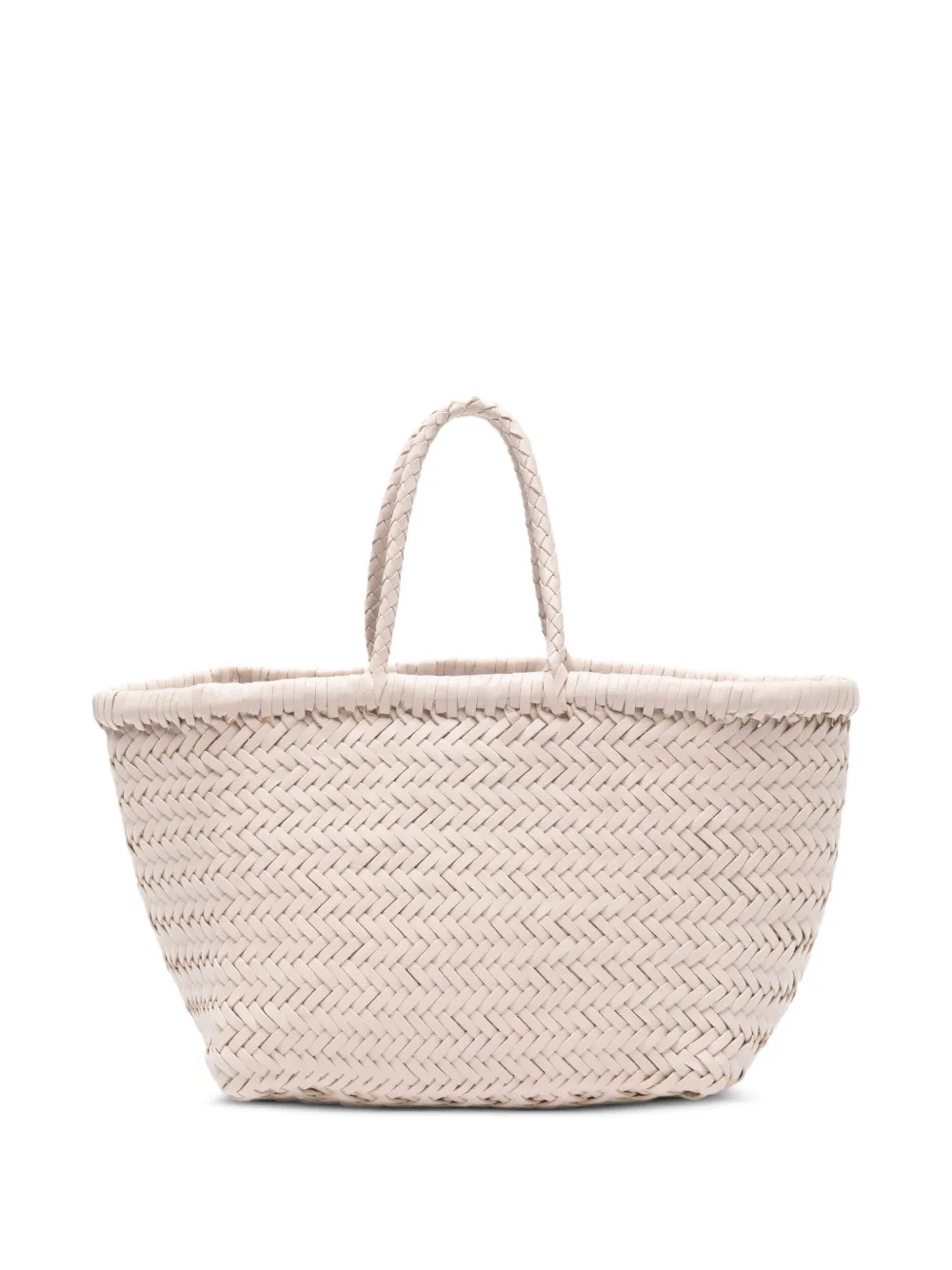 DRAGON DIFFUSION small Bamboo Triple Jump woven tote bag - Toni neutri