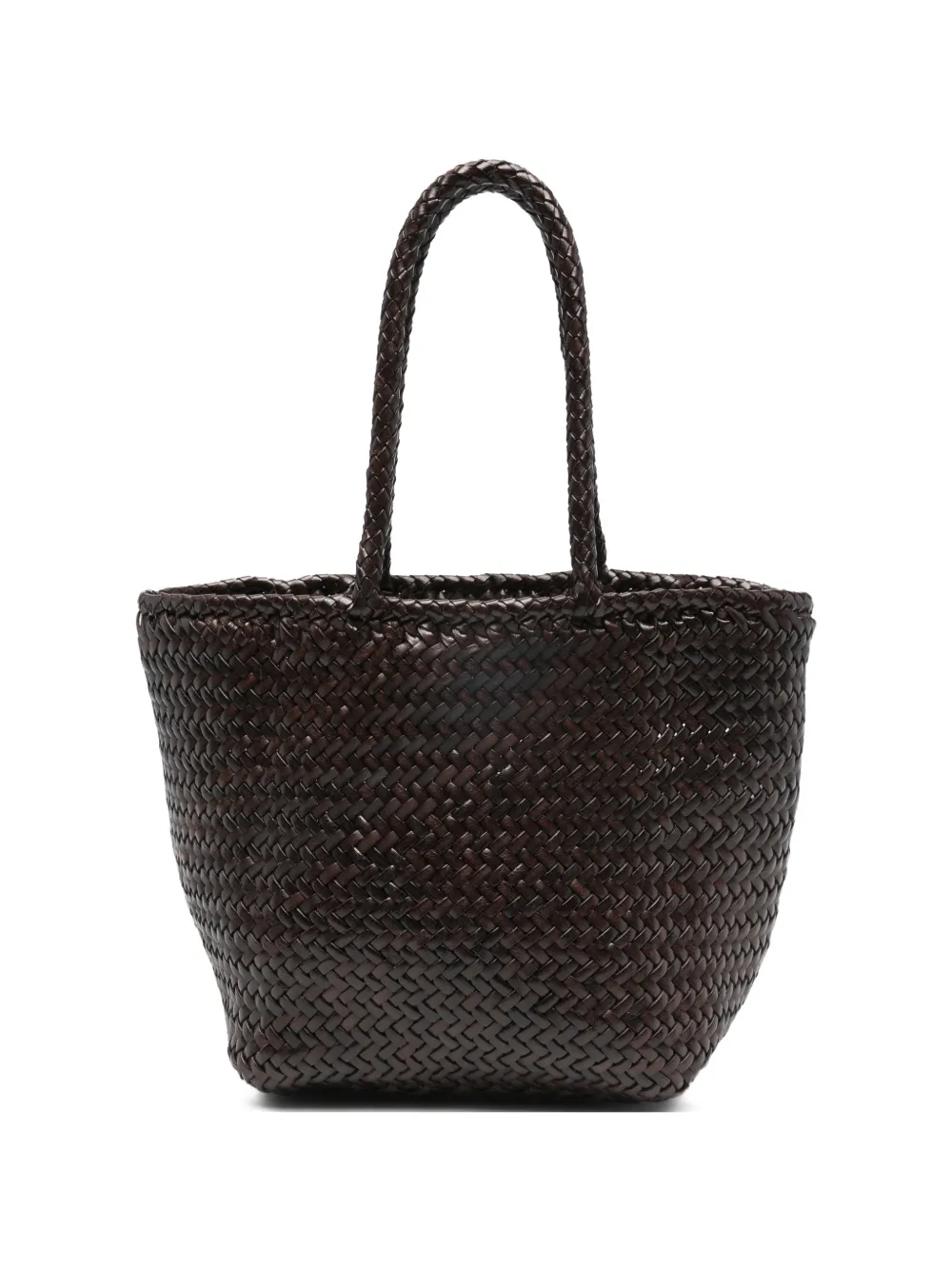 DRAGON DIFFUSION Small Grace basket tote bag - Marrone