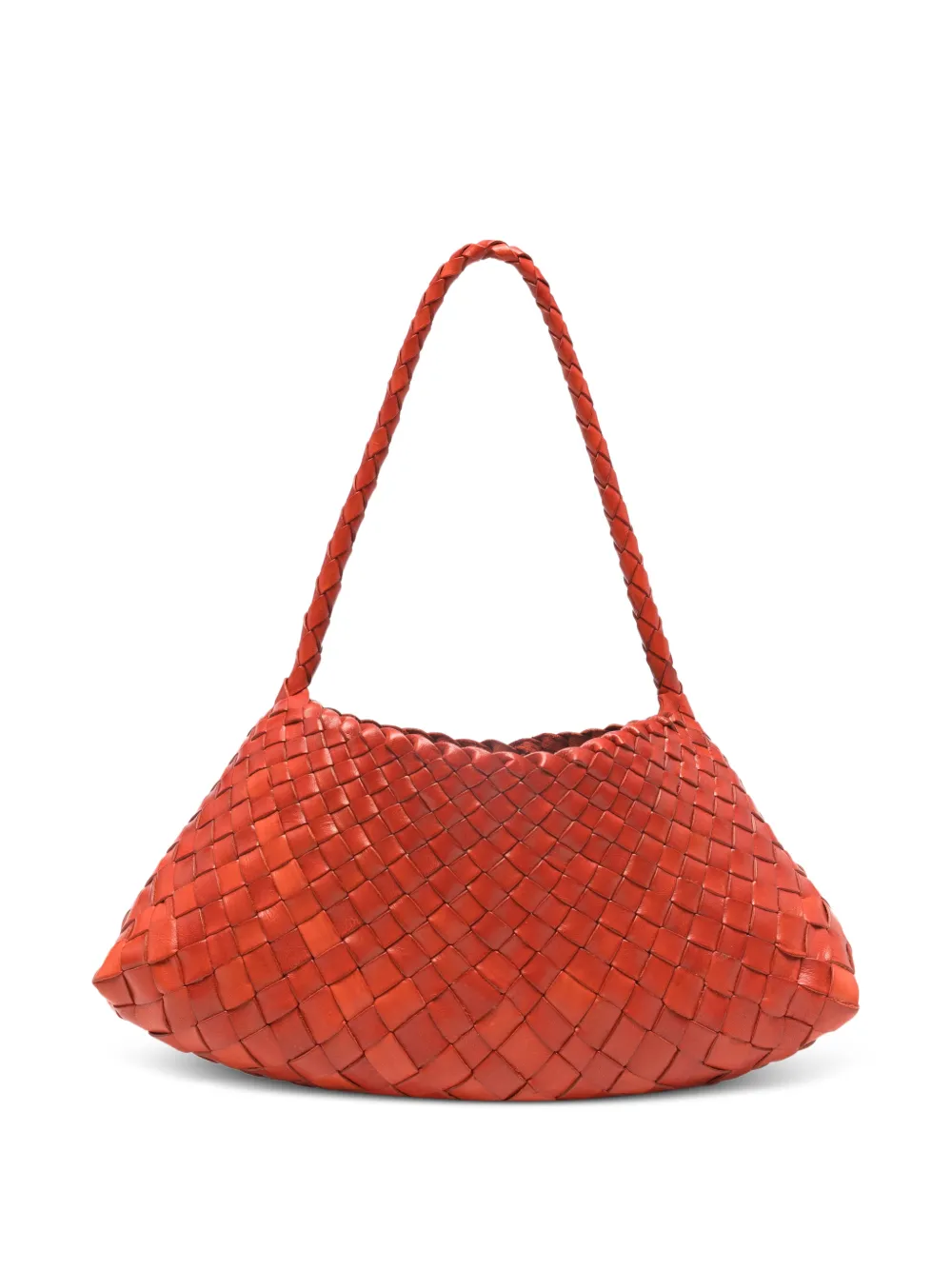 DRAGON DIFFUSION Rosanna woven braided tote bag - Arancione