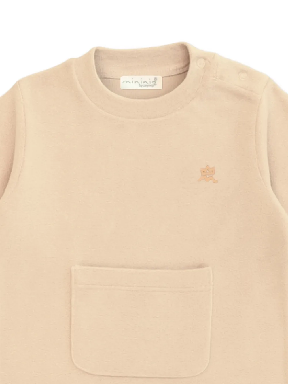 mininio Romper met zak Beige
