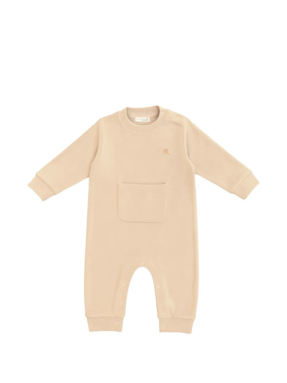 Mininio Babies' Pocket Romper In Neutral