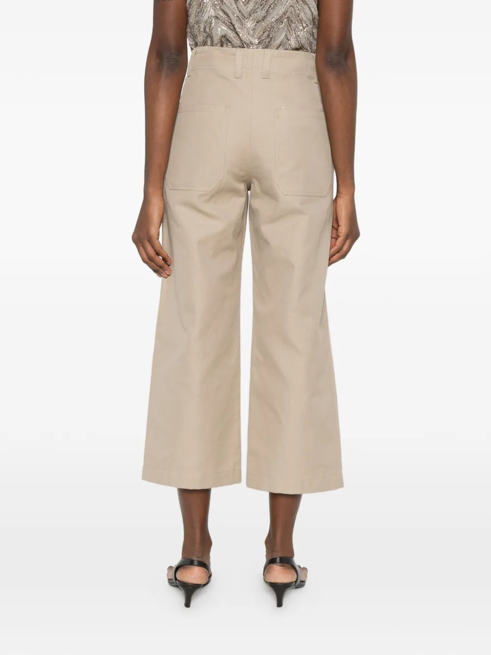 Brunello Cucinelli Katoenen straight broek Beige
