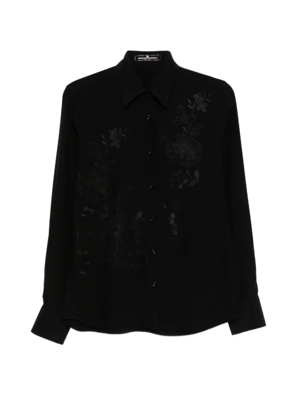 Ermanno Scervino フローラル シルクシャツ | ブラック | FARFETCH JP