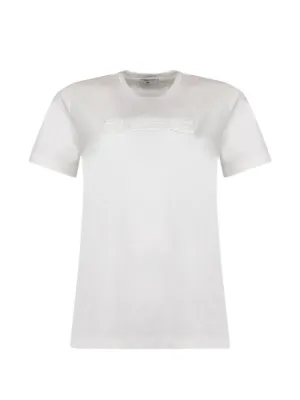 Tory Burch logo-patch T-shirt | White | FARFETCH