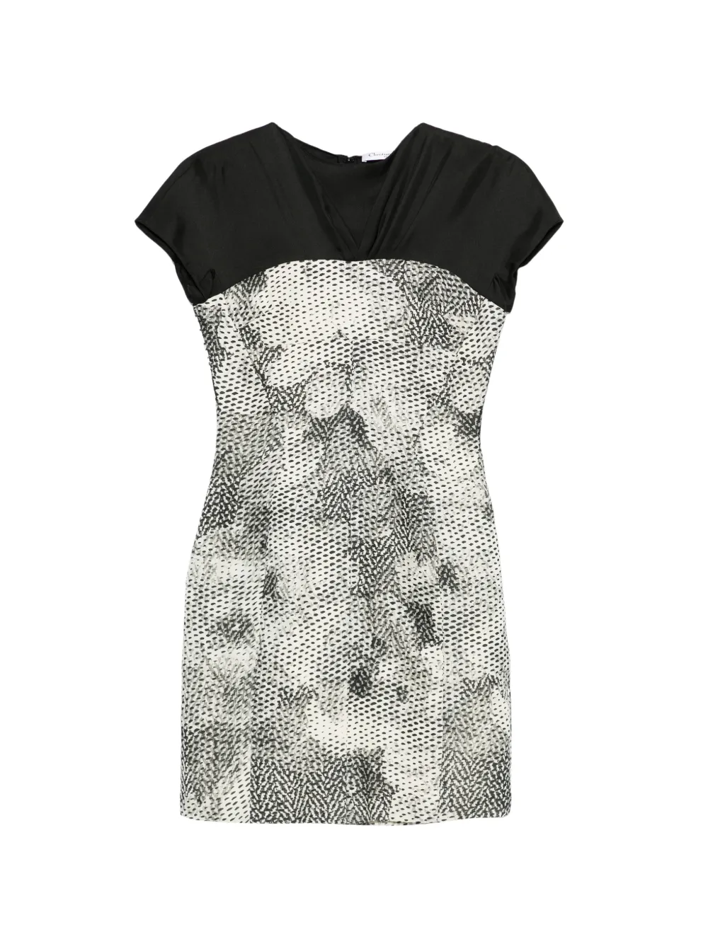 Christian Dior Pre-Owned printed mini dress - Bianco