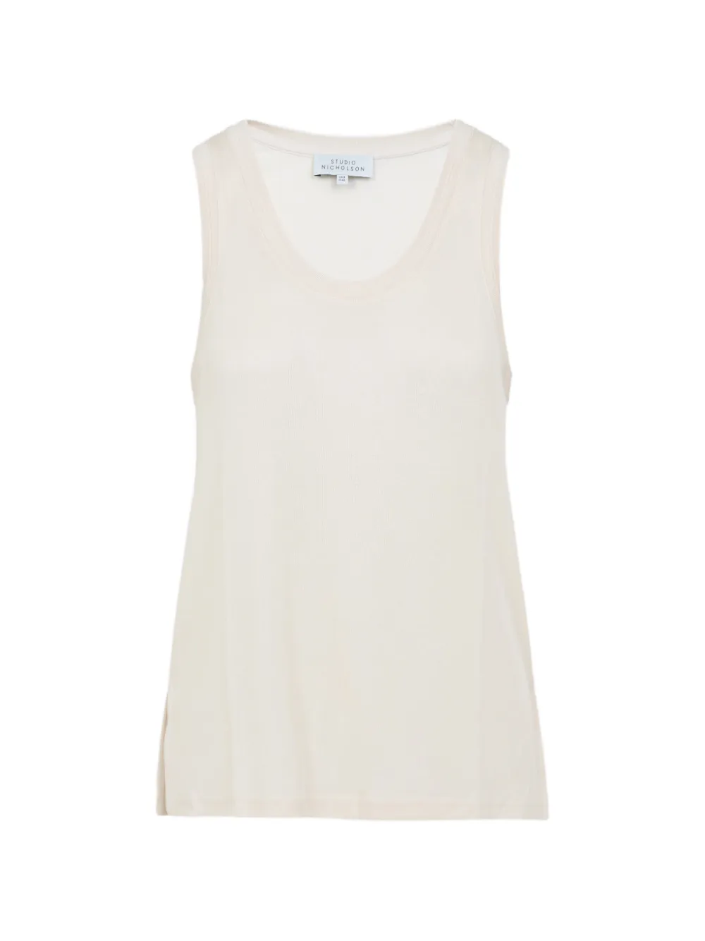 Studio Nicholson scoop-neck tank top - Toni neutri