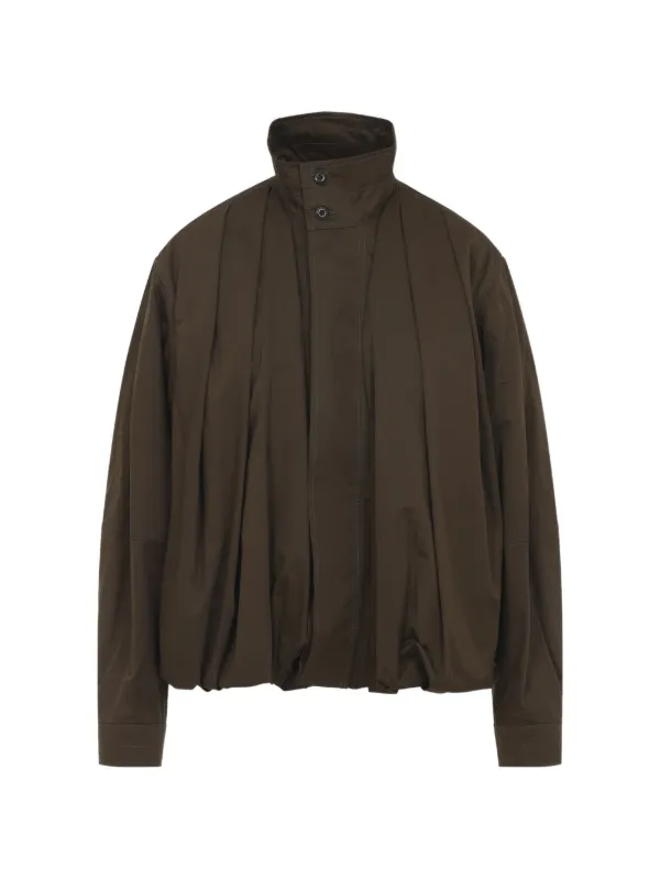 LEMAIRE Button Pleated Jacket | Brown | FARFETCH