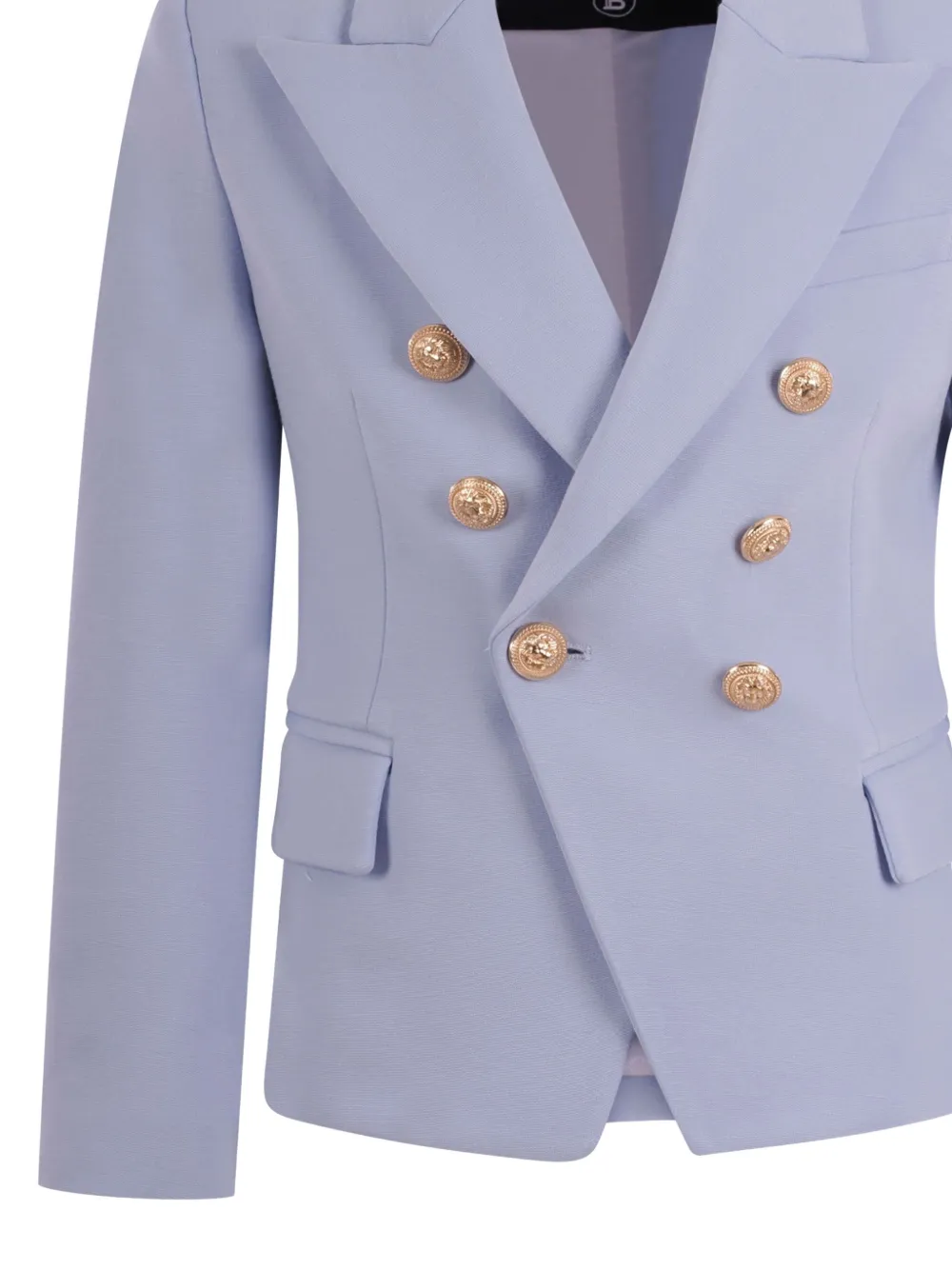 Balmain Kids Blazer met dubbele rij knopen Blauw