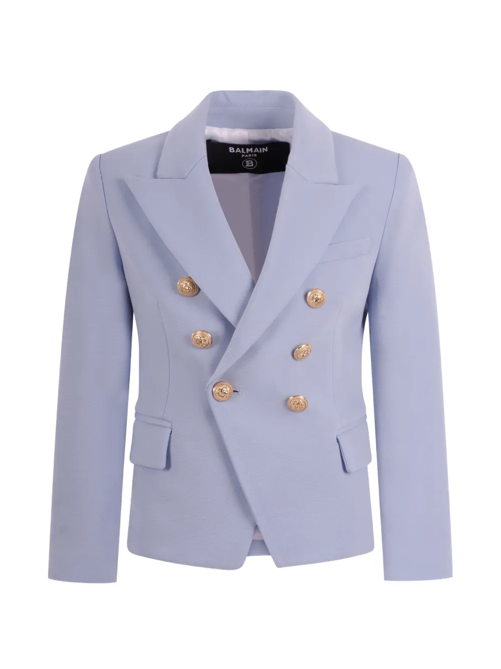 Balmain Kids double-breasted buttoned blazer - Blu