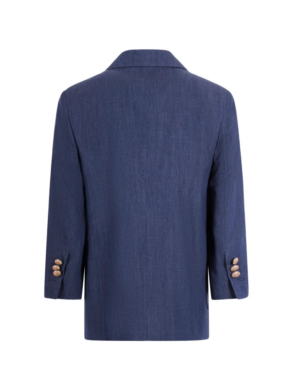  Balmain Kids Double-breasted Button Blazer - Blue 