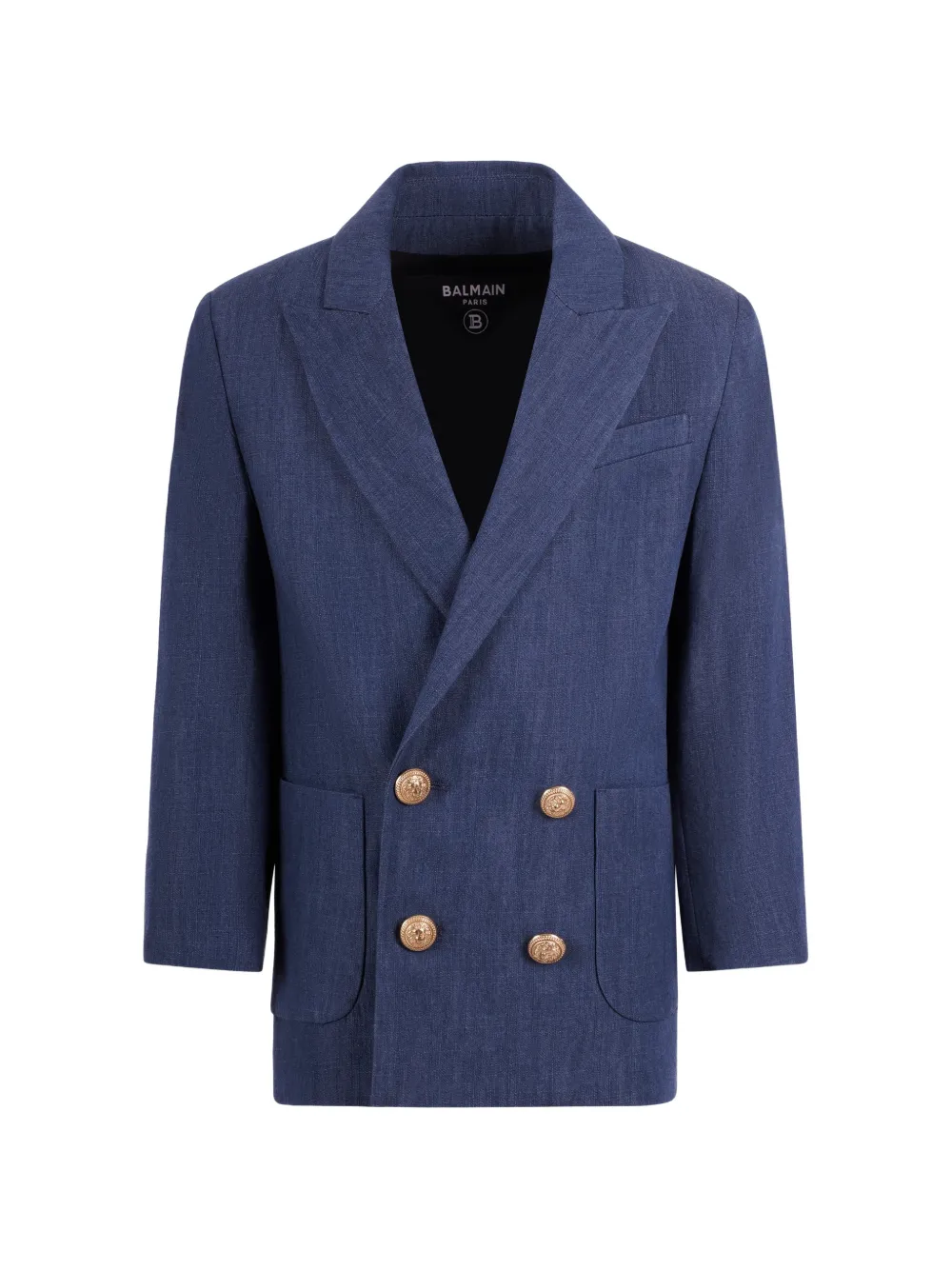 Balmain Kids double-breasted button blazer - Blu