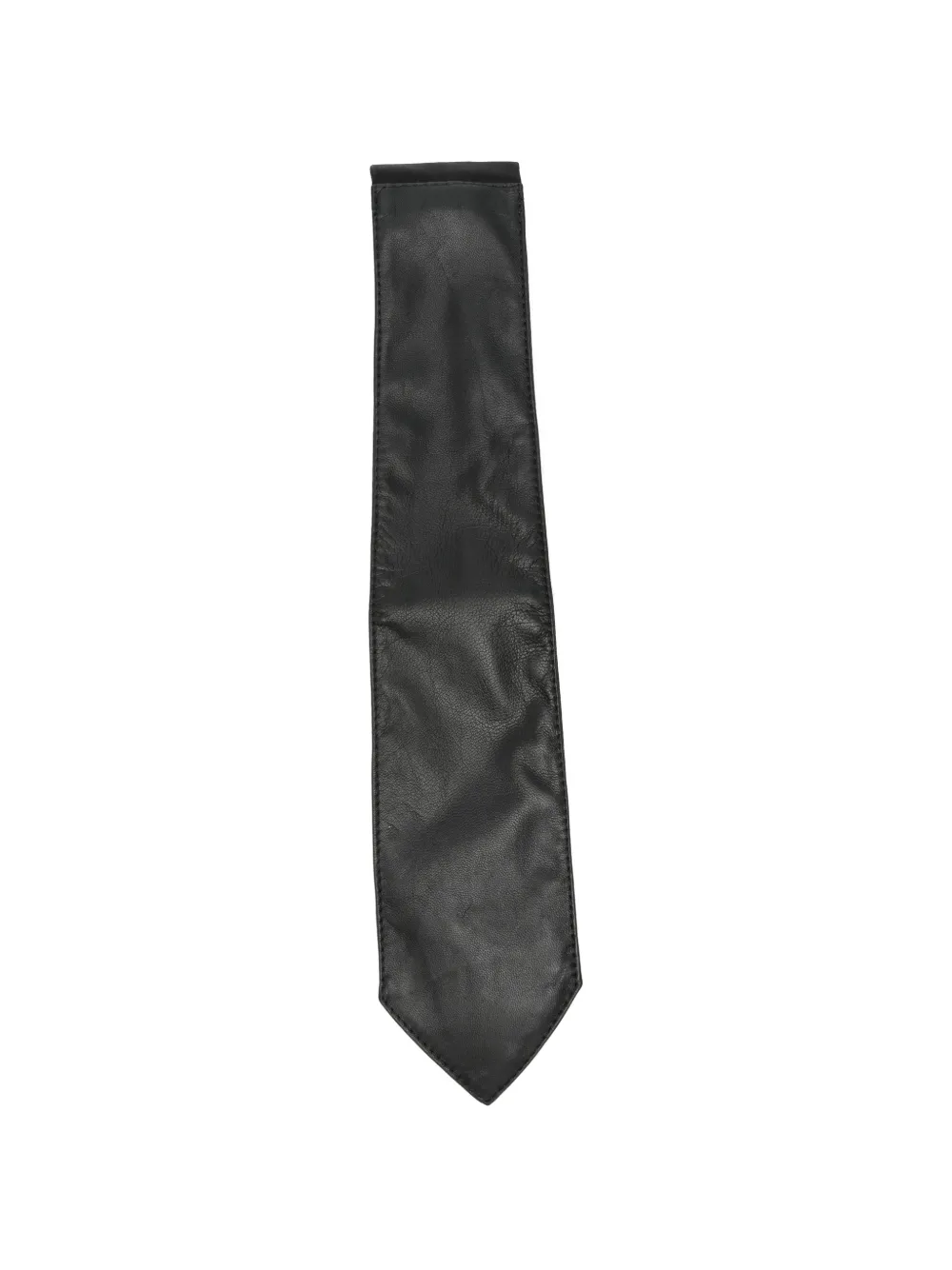 MITILIANE COUTURE pointed-tip leather tie - Nero