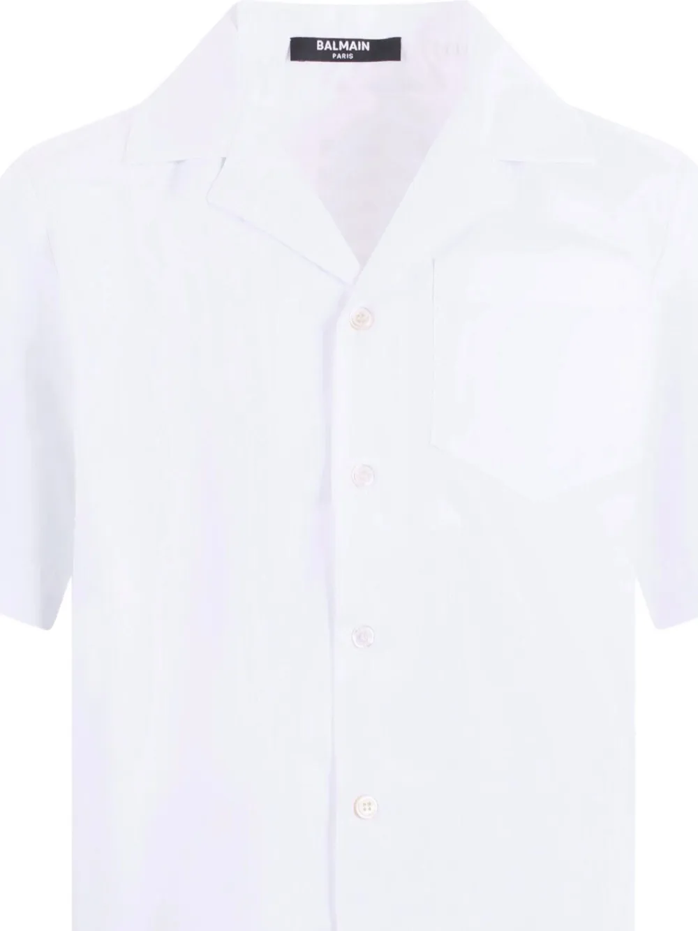 Balmain Kids Shirt met korte mouwen Wit