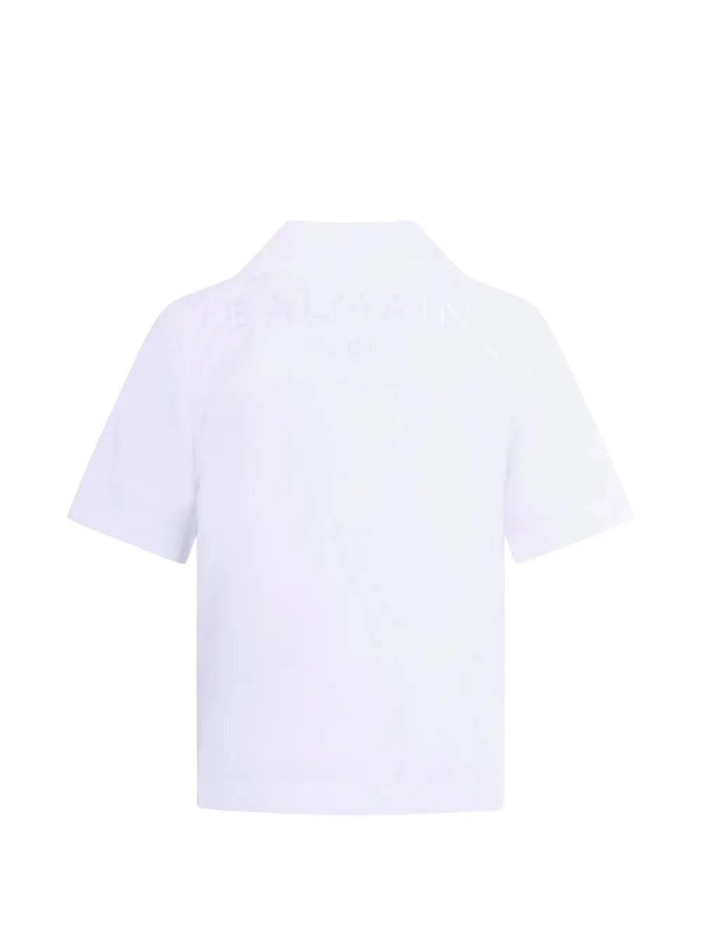 Balmain Kids Shirt met korte mouwen Wit