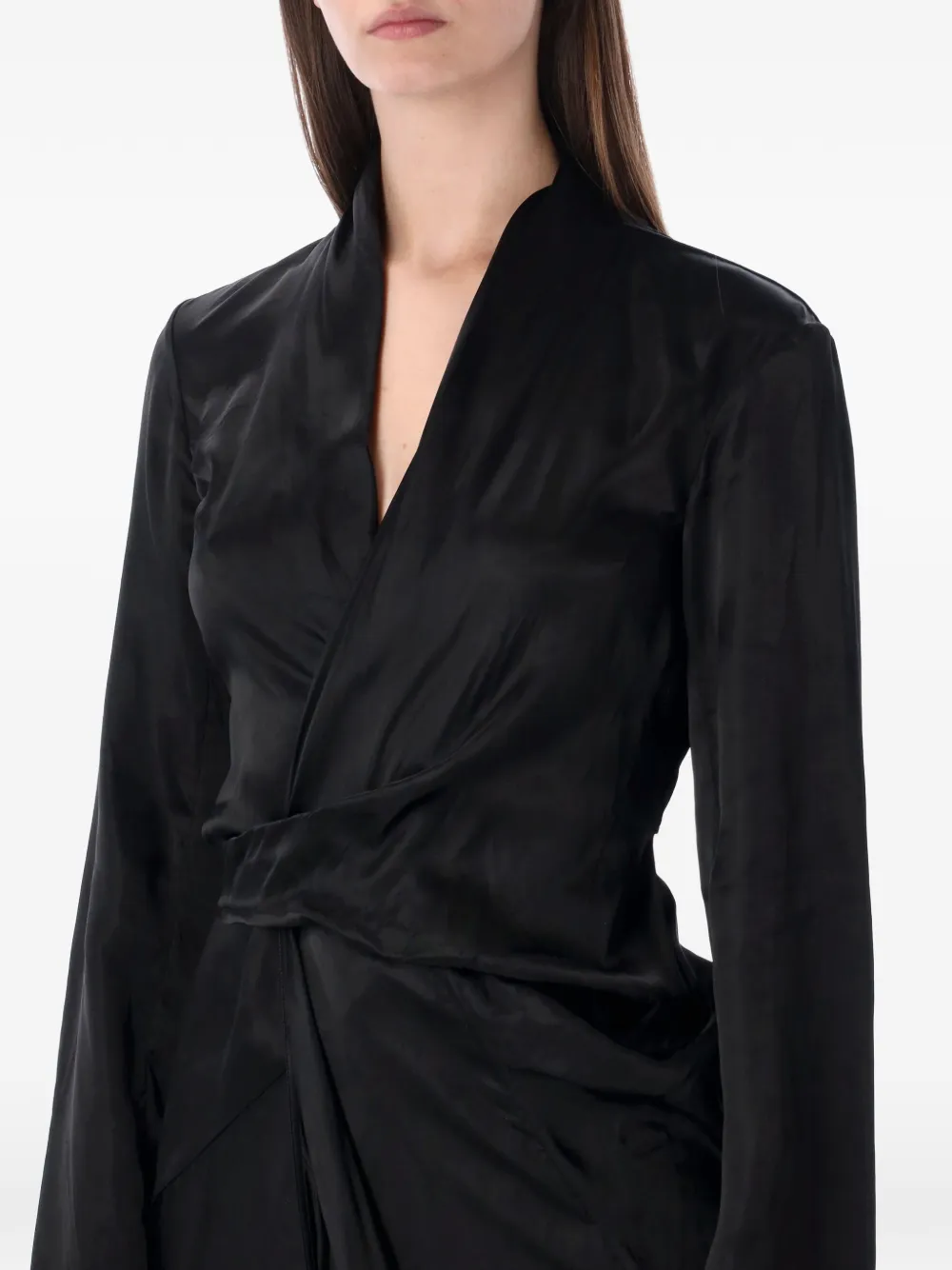 Rick Owens Maxi wikkeljurk Zwart