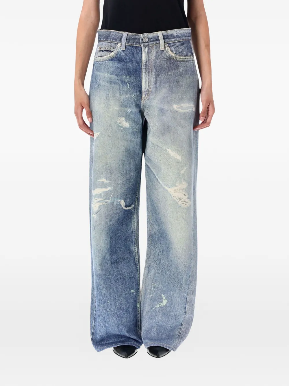 OUR LEGACY distressed-effect jeans - Blu
