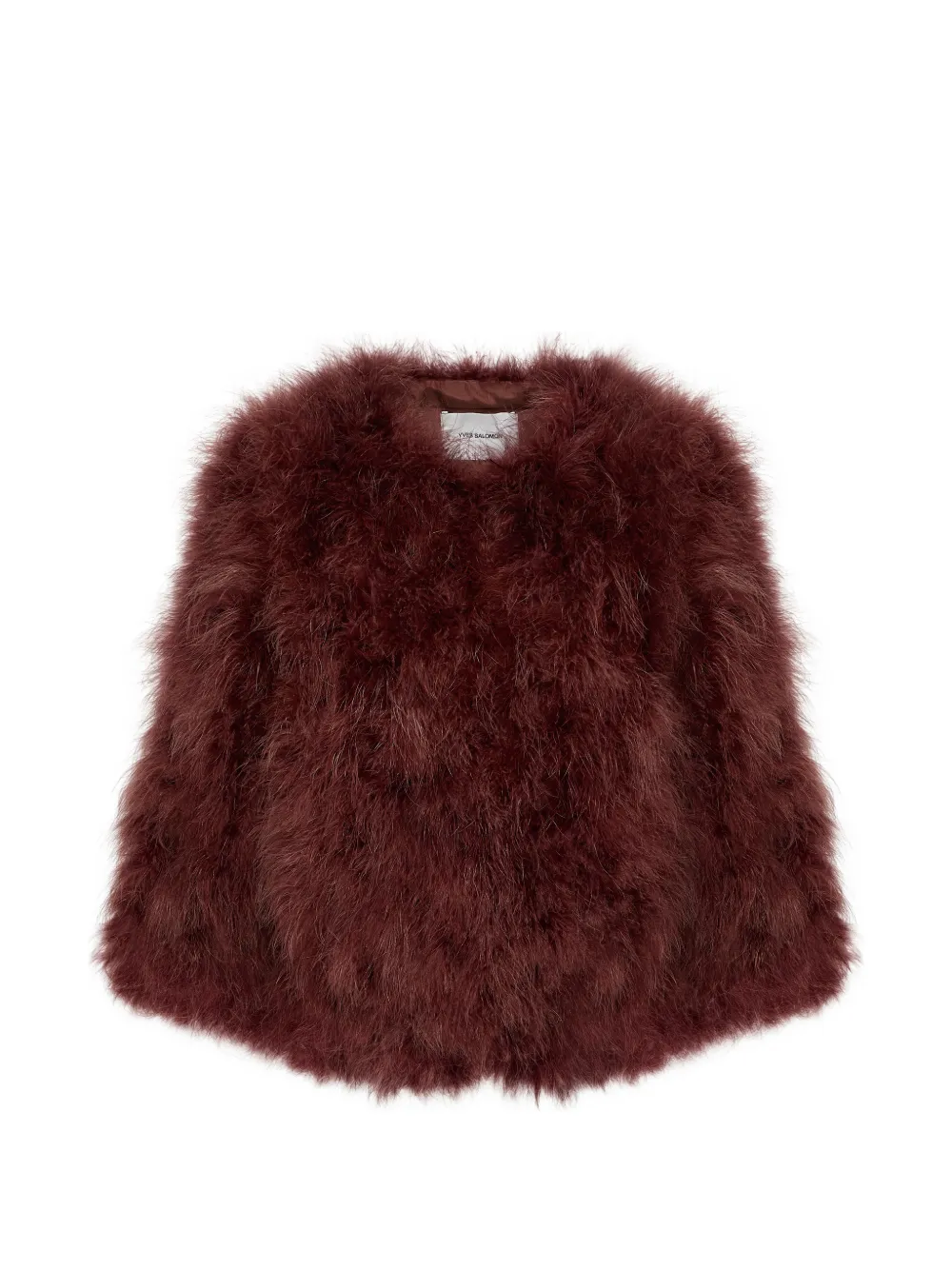 Yves Salomon hook-and-eye-fastening jacket - Rosso