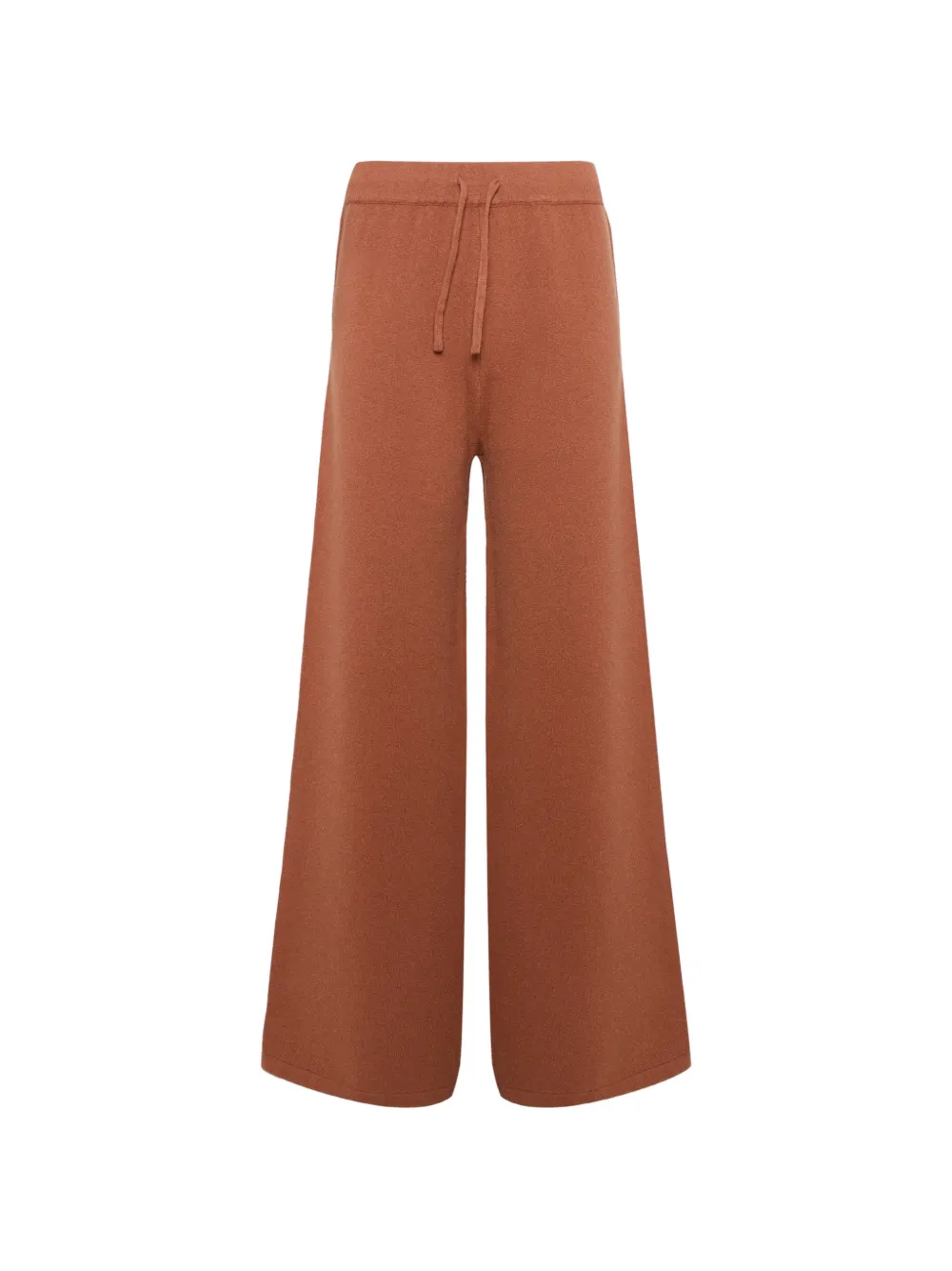 Yves Salomon Gestrickte Hose mit weitem Bein - Braun