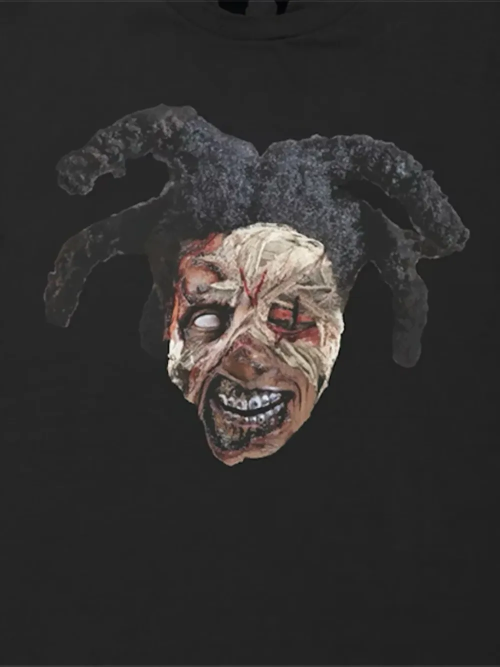 Vlone x Kodak Black Zombie graphic-print T-shirt - Zwart