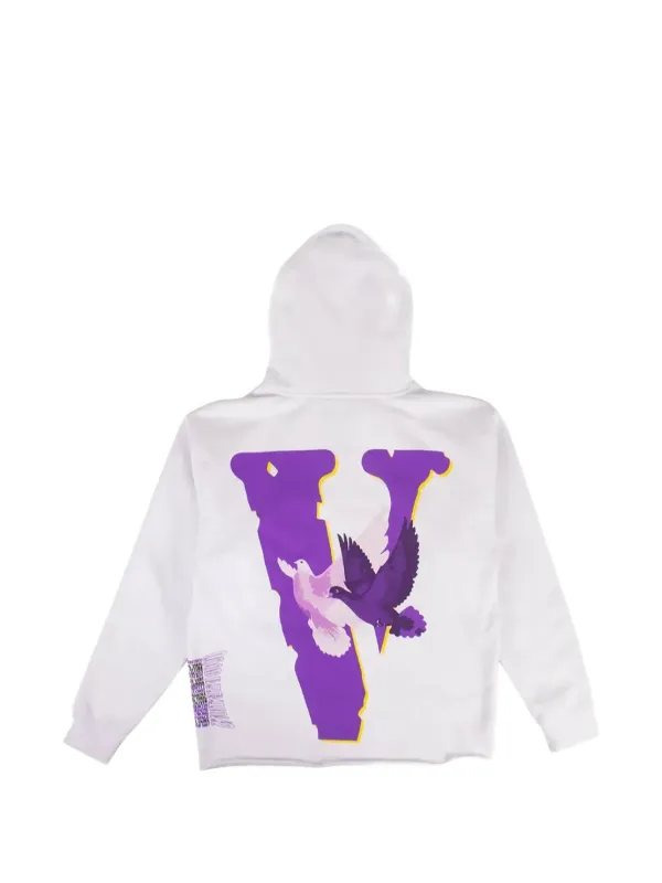Vlone Nav Doves Hoodie | White | FARFETCH