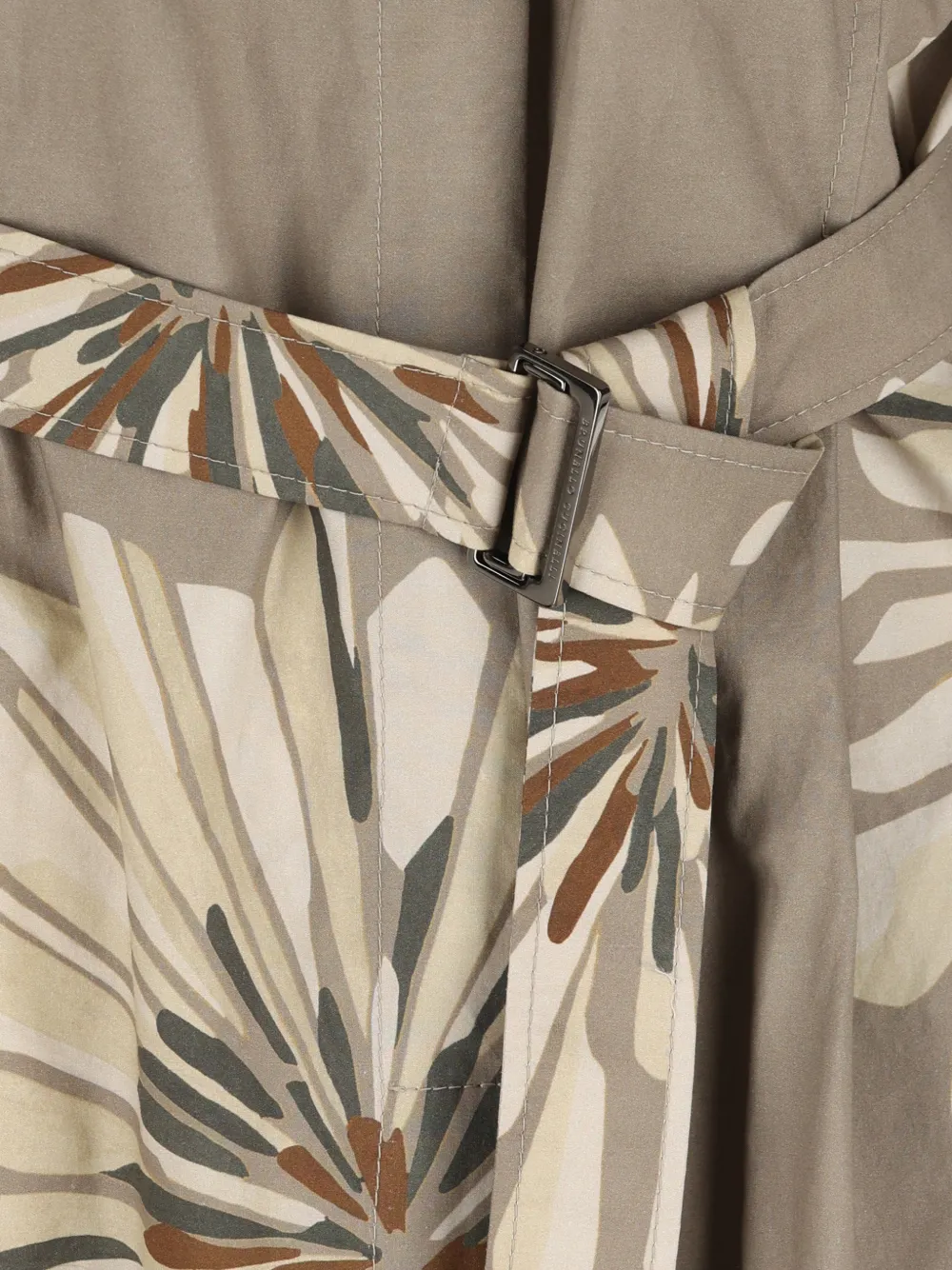 Brunello Cucinelli Jurk met bloemenprint Beige