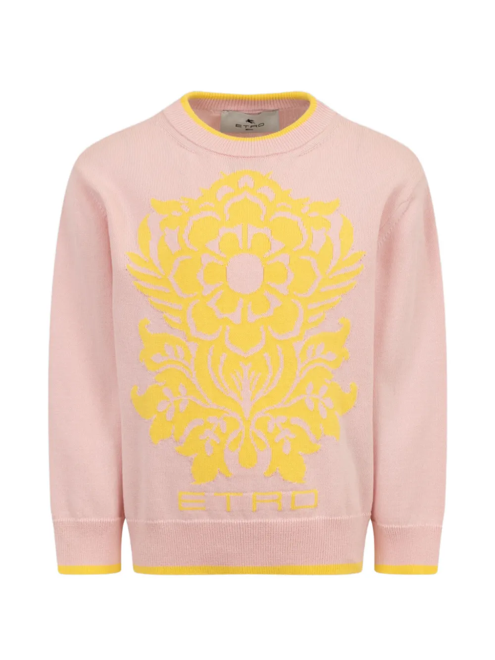 ETRO KIDS Maglione con dettaglio a fiori - Rosa