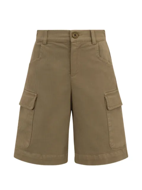 ETRO KIDS logo-patch shorts