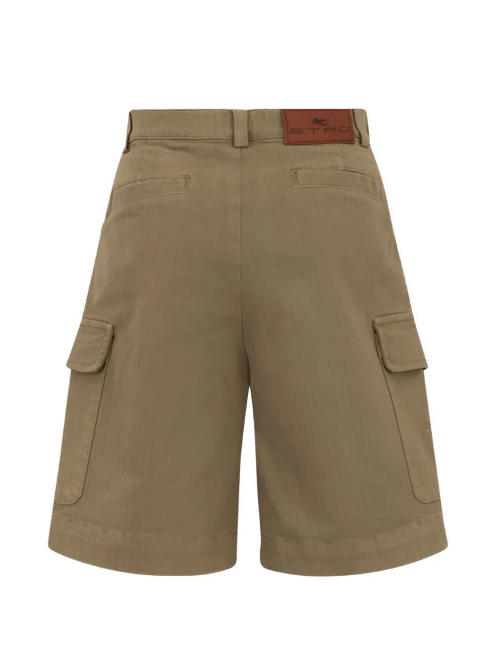  Etro Kids Logo-patch Shorts - Green 