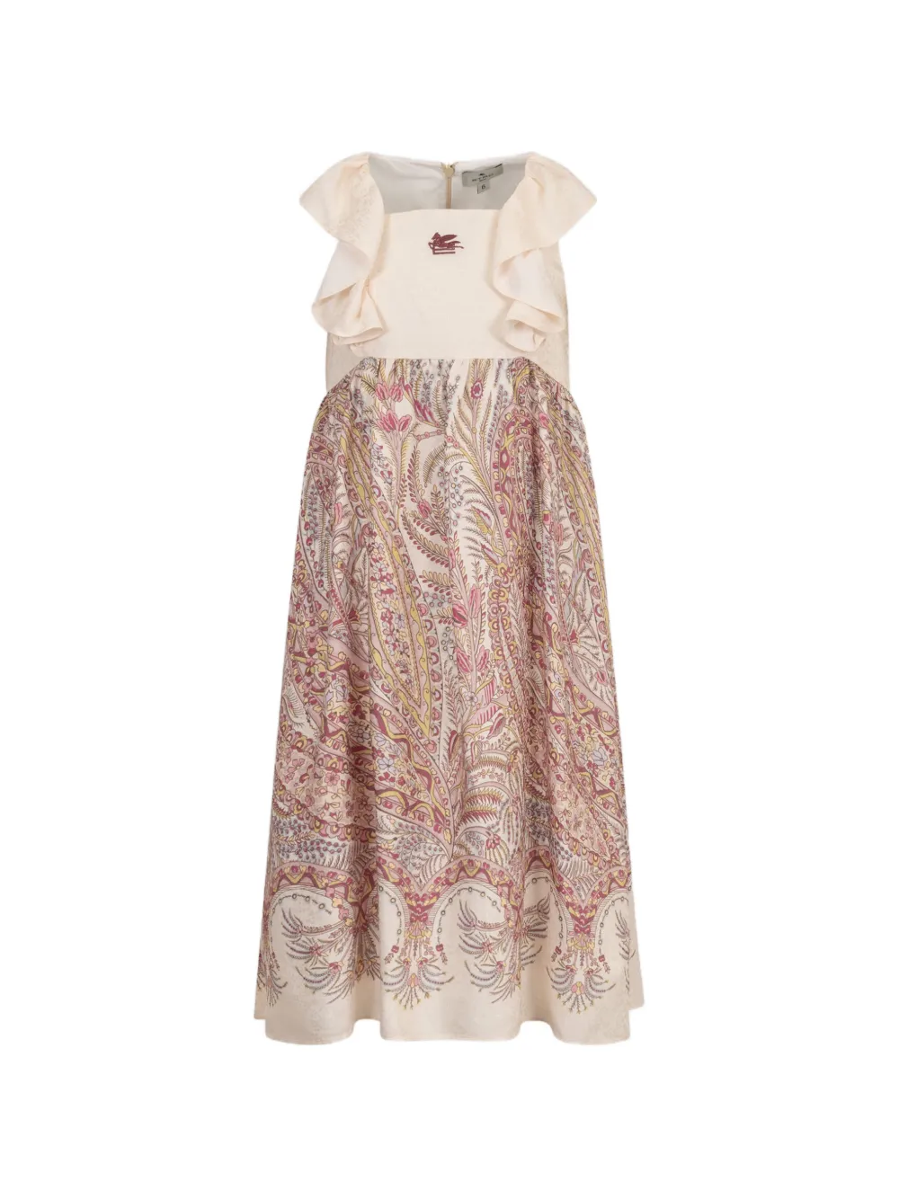 ETRO KIDS Abito con ruches e stampa paisley - Toni neutri