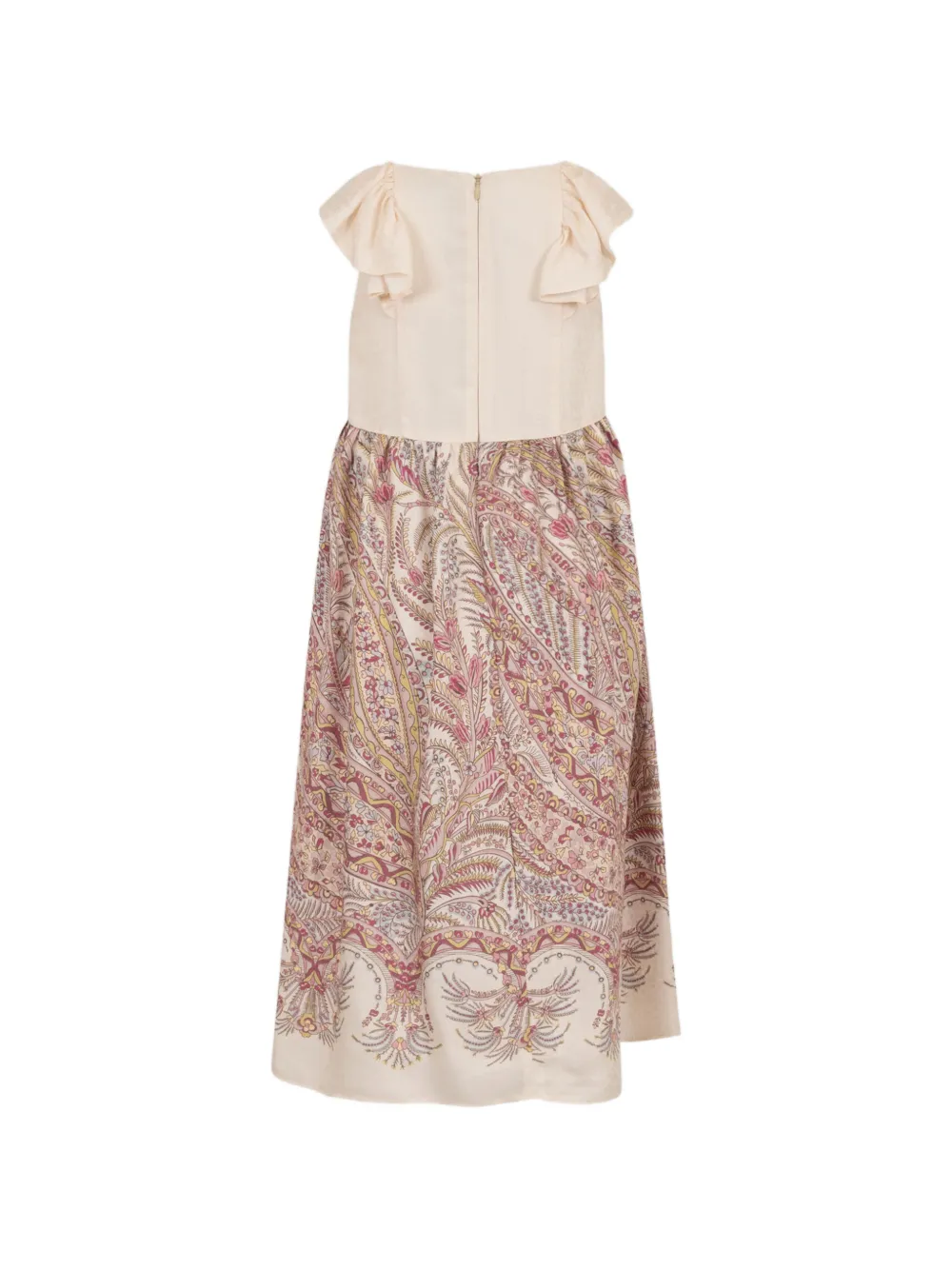 ETRO KIDS Jurk met paisley-print Beige