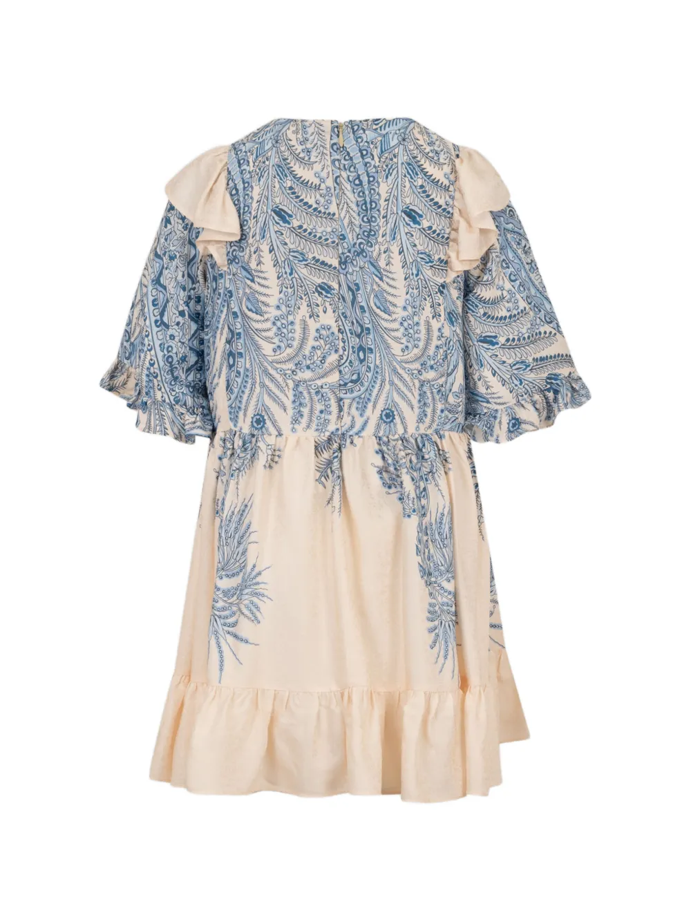 ETRO KIDS Jurk met paisley-print Beige