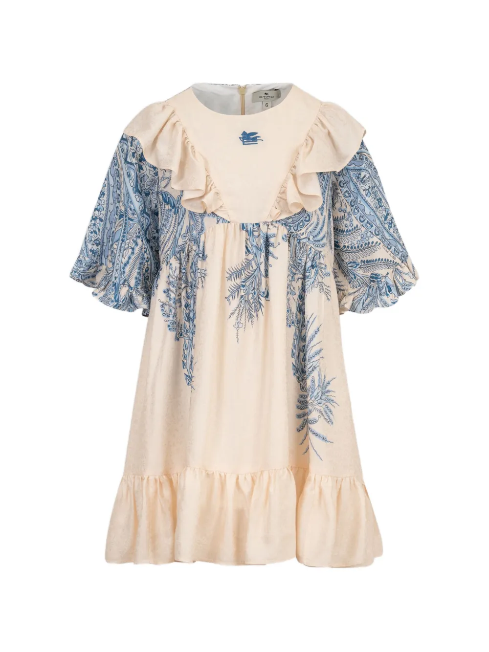 ETRO KIDS leafy paisley-print dress - Neutrals