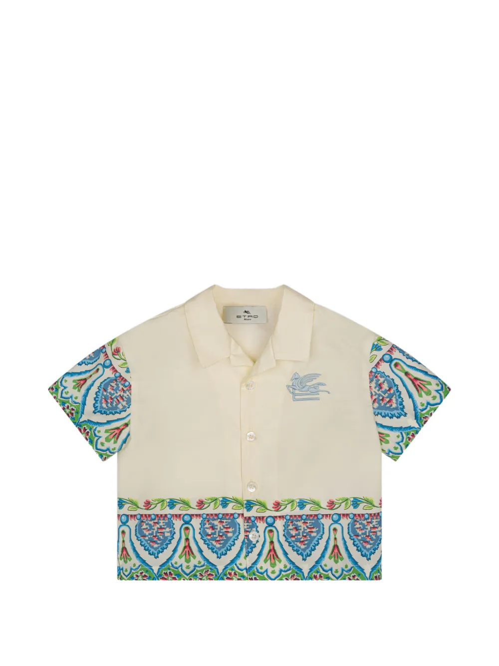 ETRO KIDS Camicia a fiori - Toni neutri