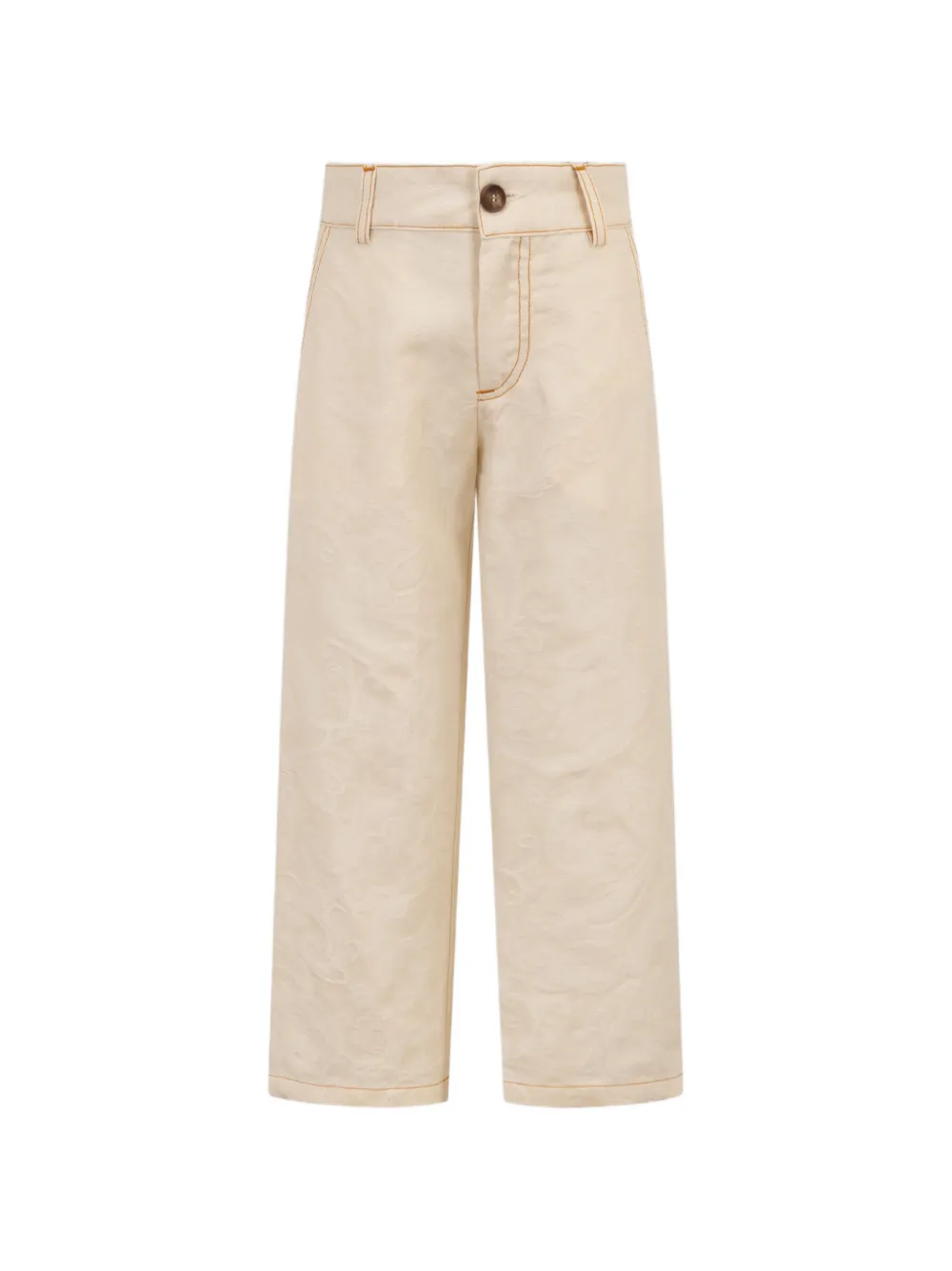 ETRO KIDS Pantaloni a fiori jacquard - Toni neutri