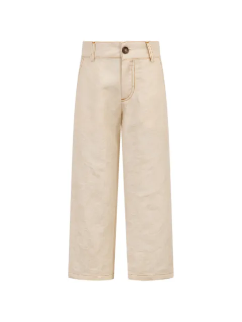 ETRO KIDS jacquard floral paisley-pattern trousers