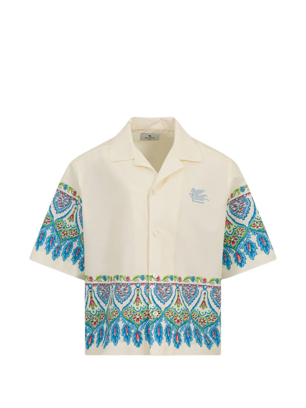 ETRO KIDS floral-print shirt - Toni neutri