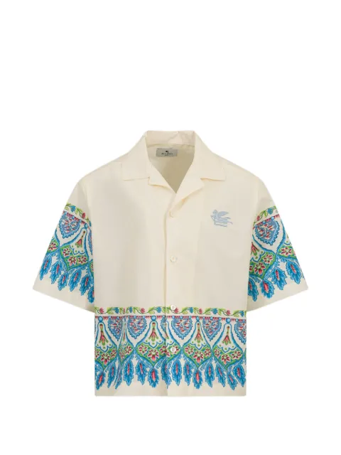 ETRO KIDS camisa con estampado floral