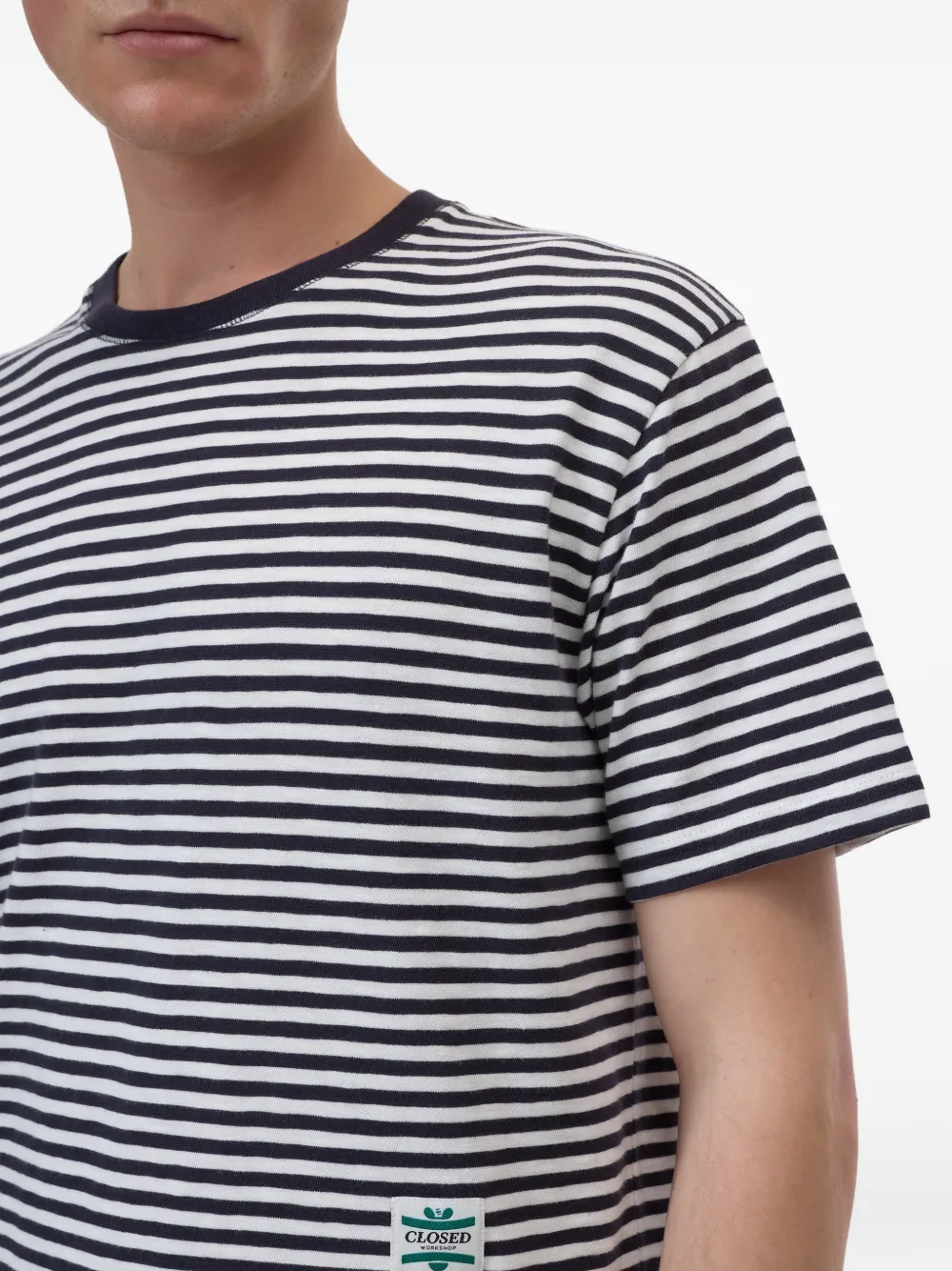 Closed Gestreept T-shirt Blauw