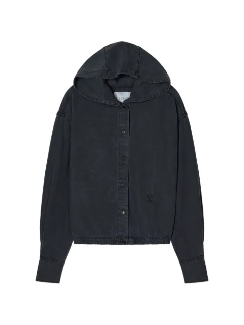 Closed hooded buttoned shirt