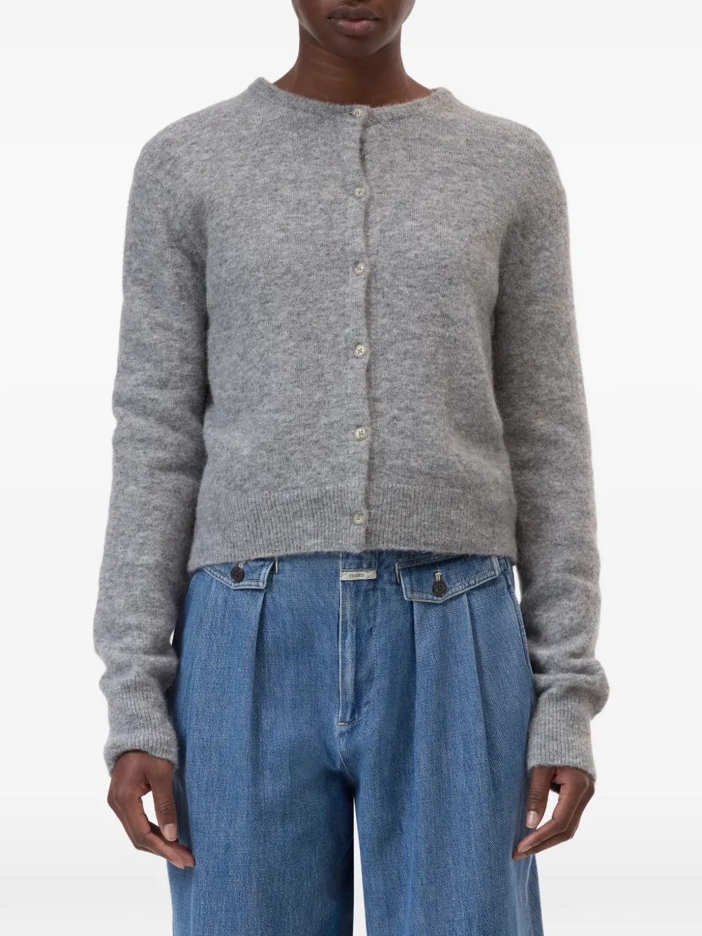  Closed Crew-neck Cardigan - Grey 