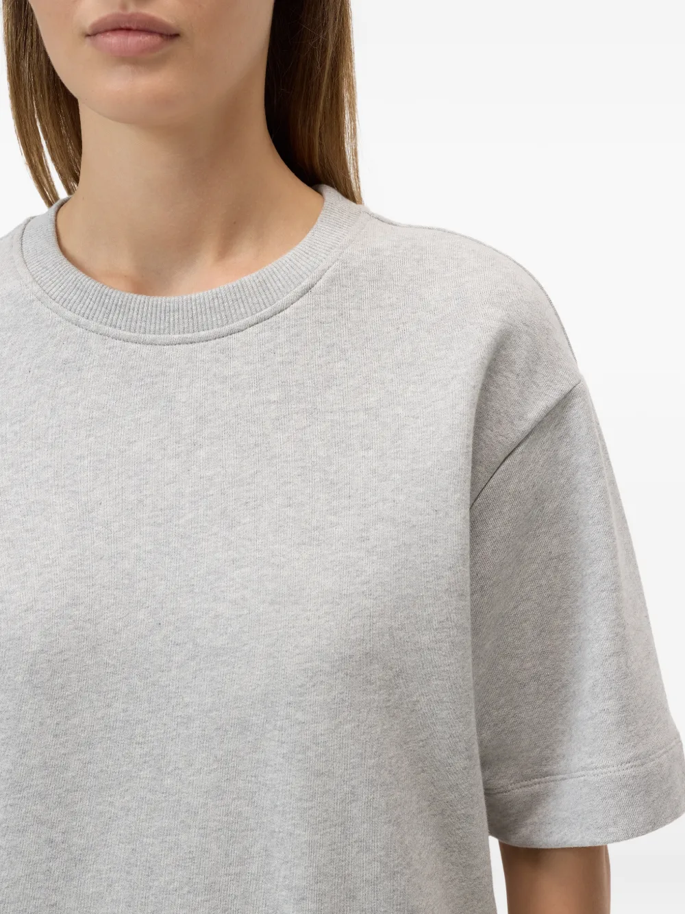 Closed Mini-jurk met korte mouwen Grijs