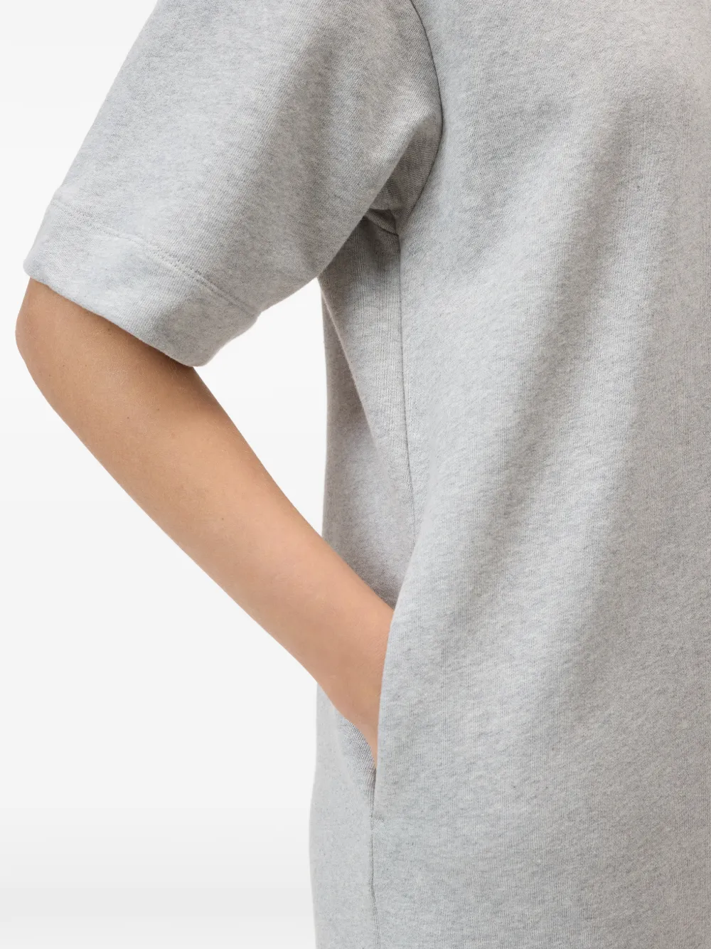 Closed Mini-jurk met korte mouwen Grijs