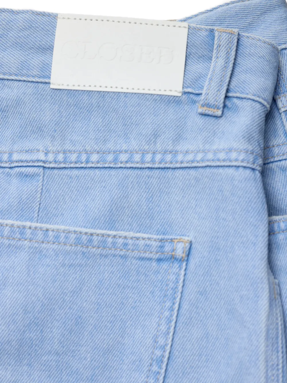Closed Jocy-X denim shorts met franje Blauw
