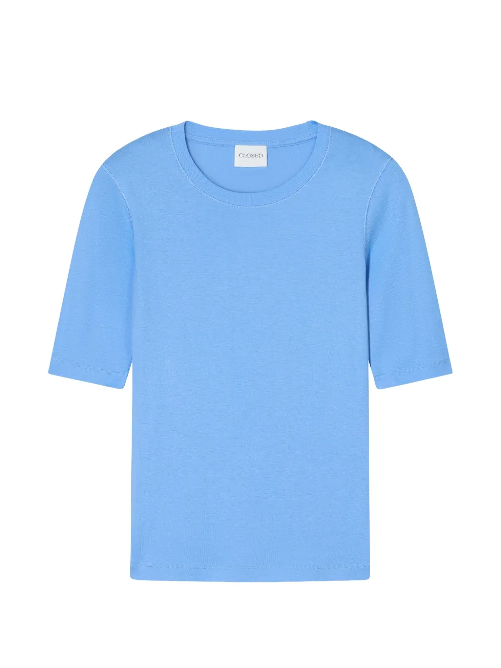 Closed crew-neck short-sleeve T-shirt - Blu