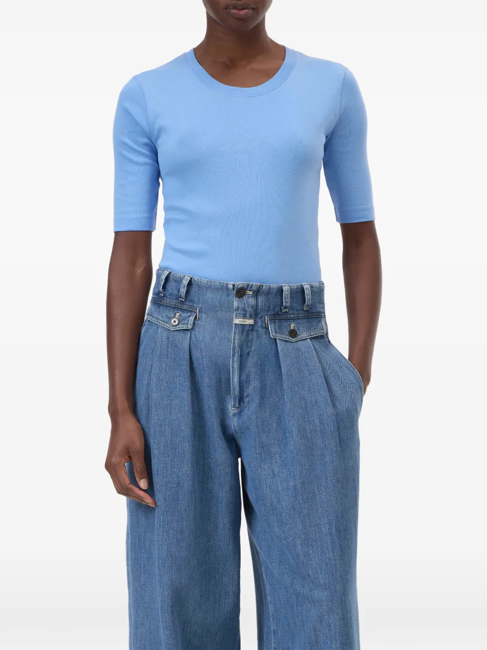  Closed Crew-neck Short-sleeve T-shirt - Blue 