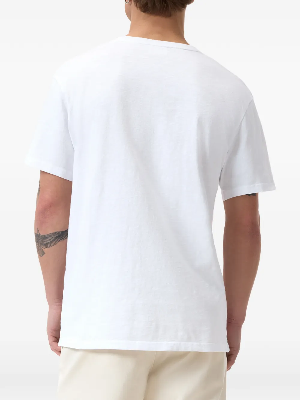 Closed T-shirt met ronde hals Wit