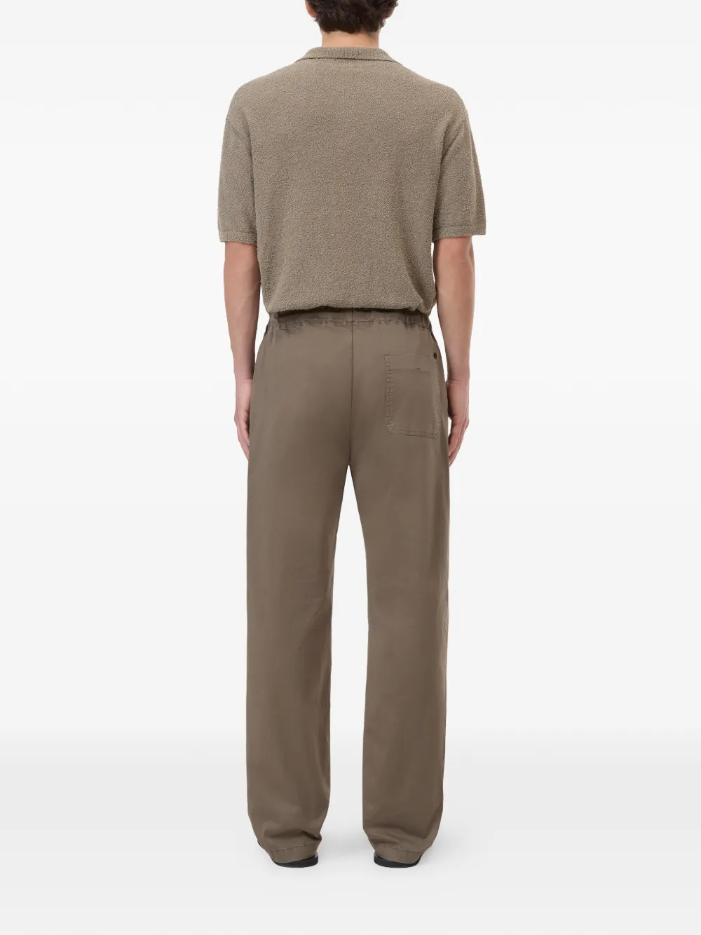 Closed Tropea broek met trekkoord Bruin