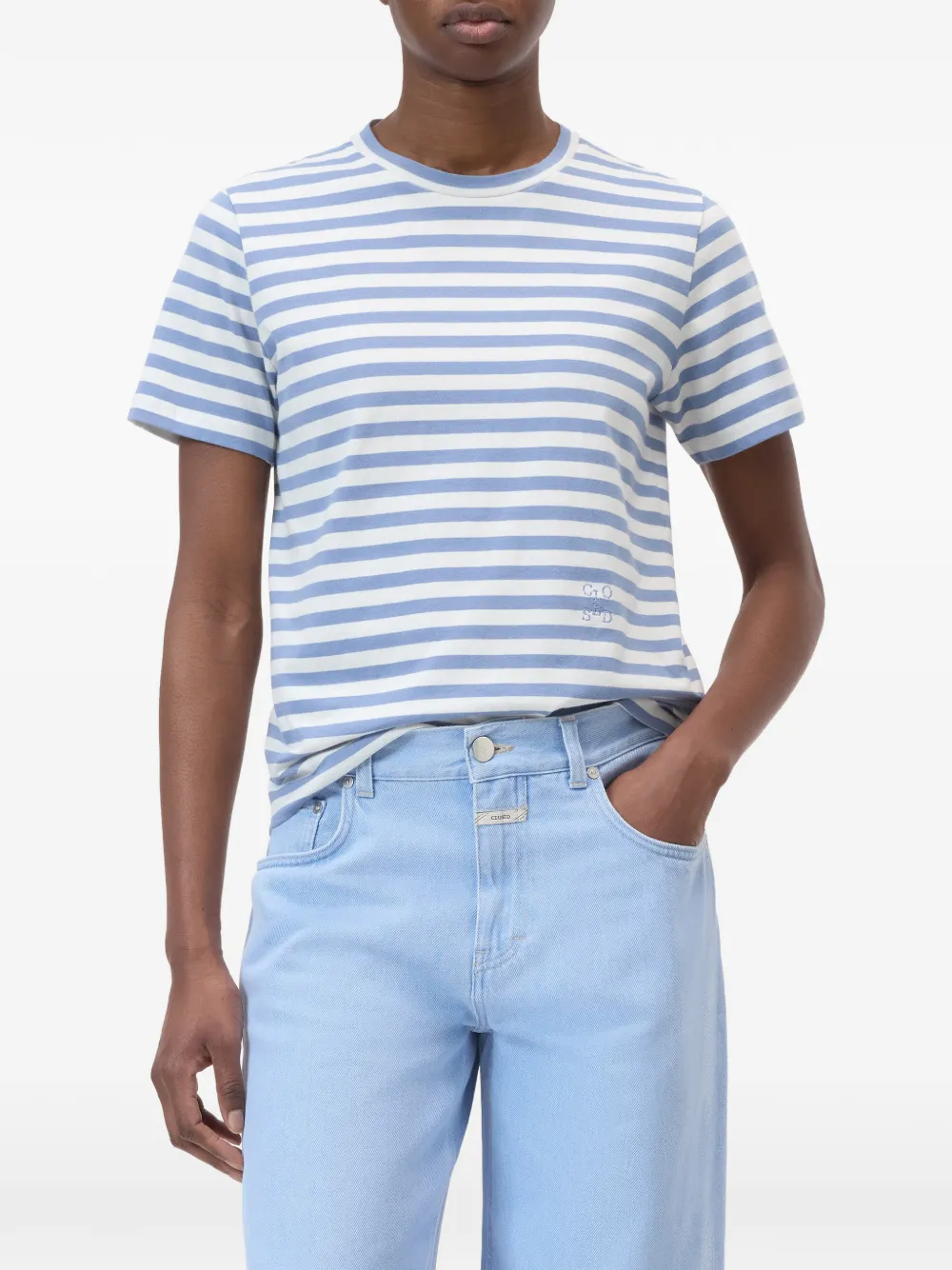  Closed Striped Basic T-shirt - Blue 