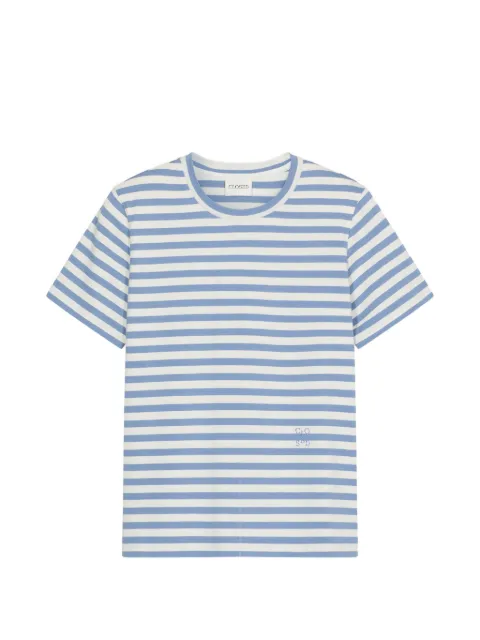 Closed striped basic T-shirt